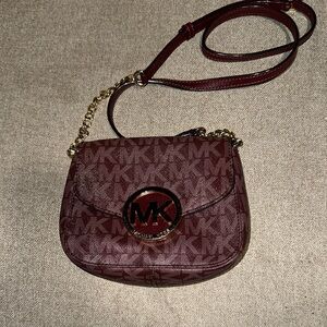 Michael Kors Burgundy Crossbody Bag